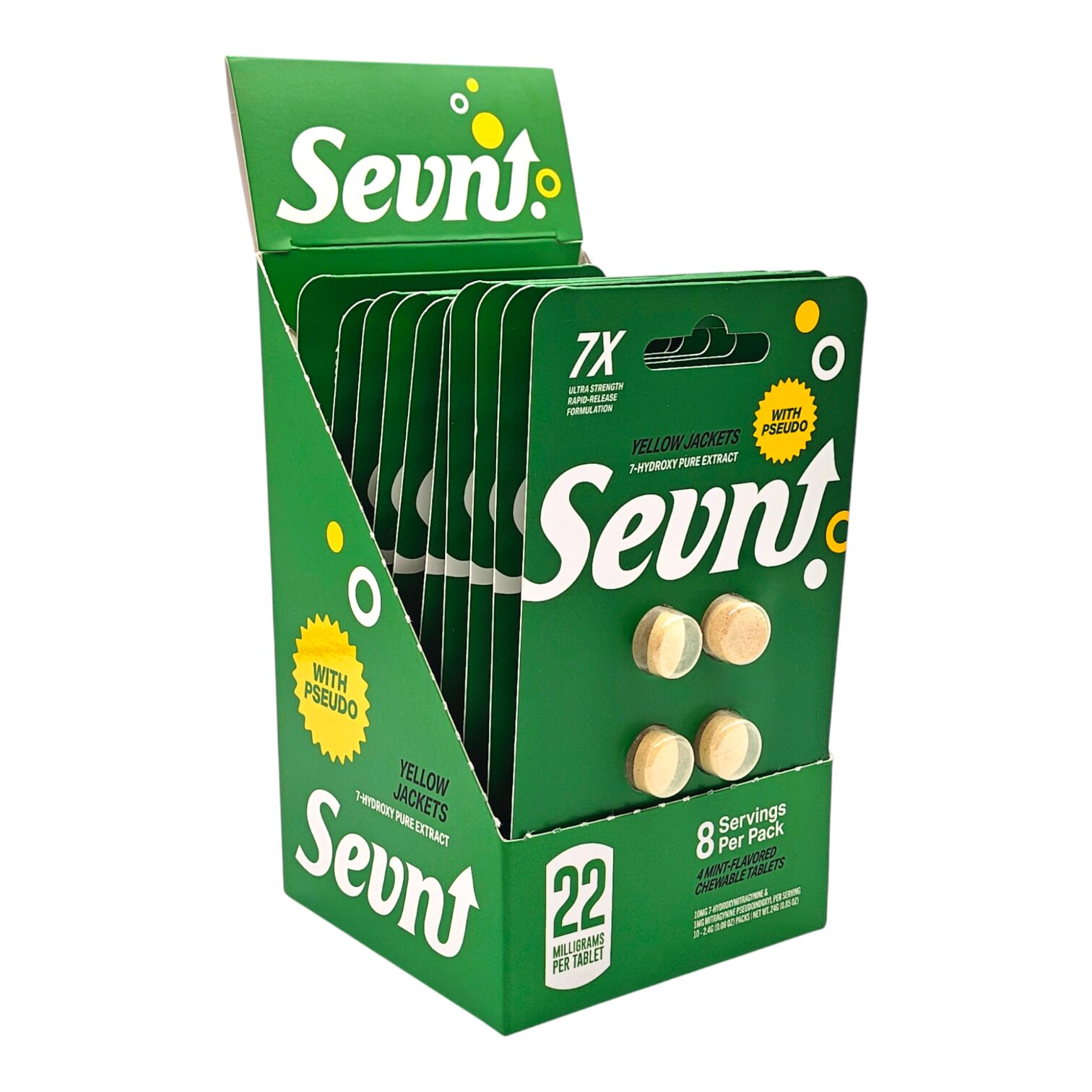 Sevn 7-OH Pseduo Tablets 22mg 4ct - Image 2