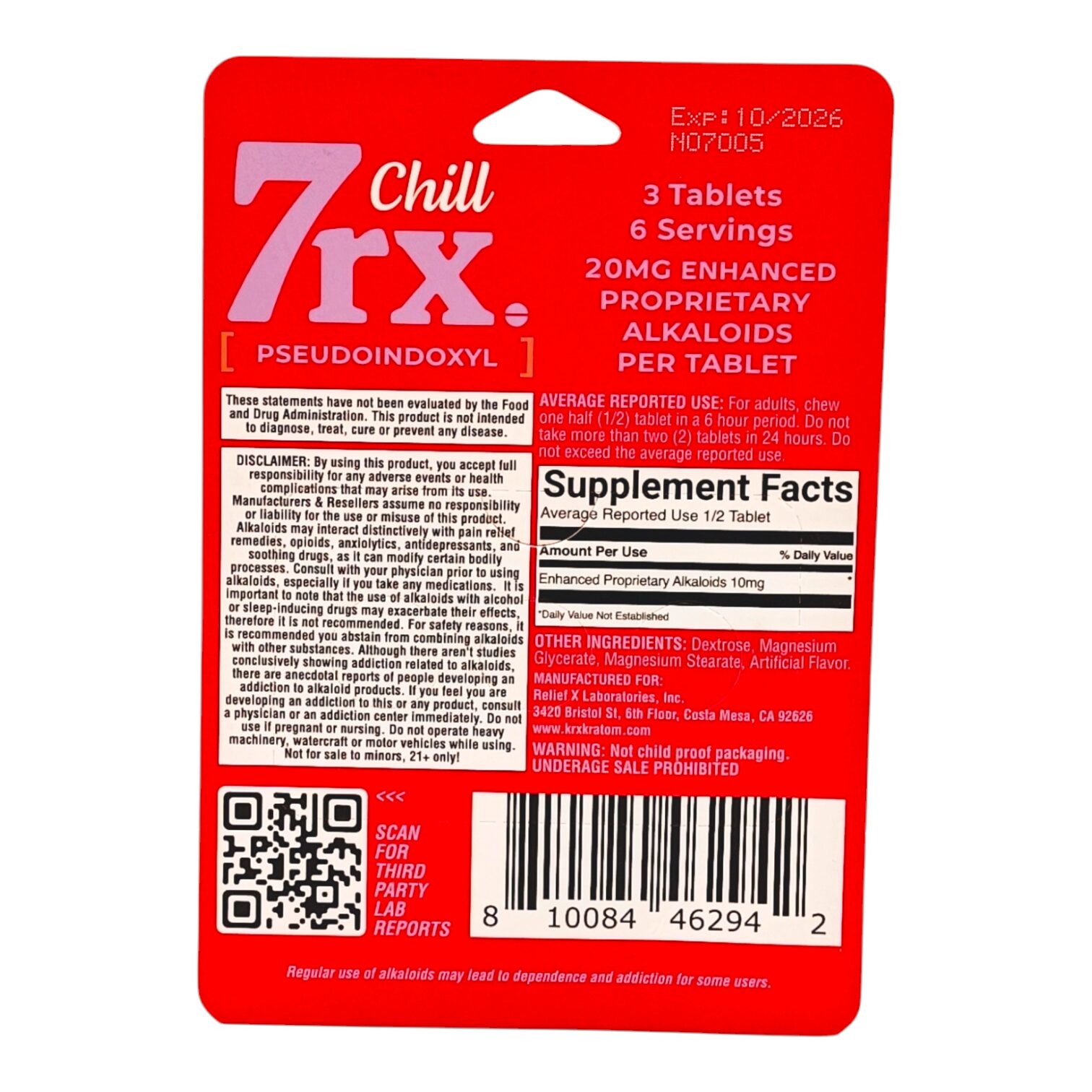 7rx Chill Chewable Pseudo Tablets, 3ct - Image 3