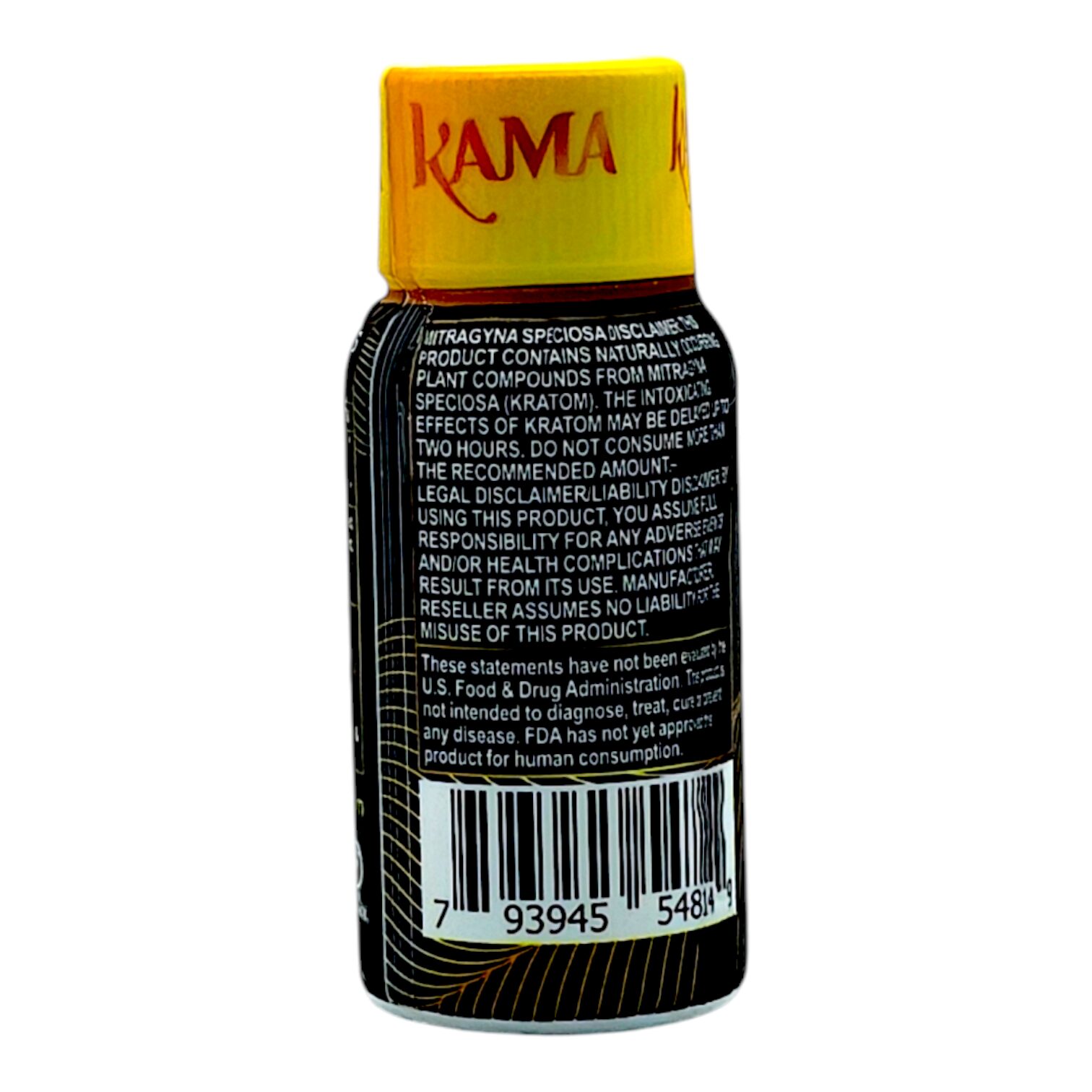 Kama Gold Kratom Extract Shot, 150mg, 30mL - Image 4