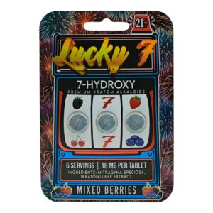 Lucky 7 7-OH Alkaloids Tablets, 18mg x 3ct - Mixed Berries