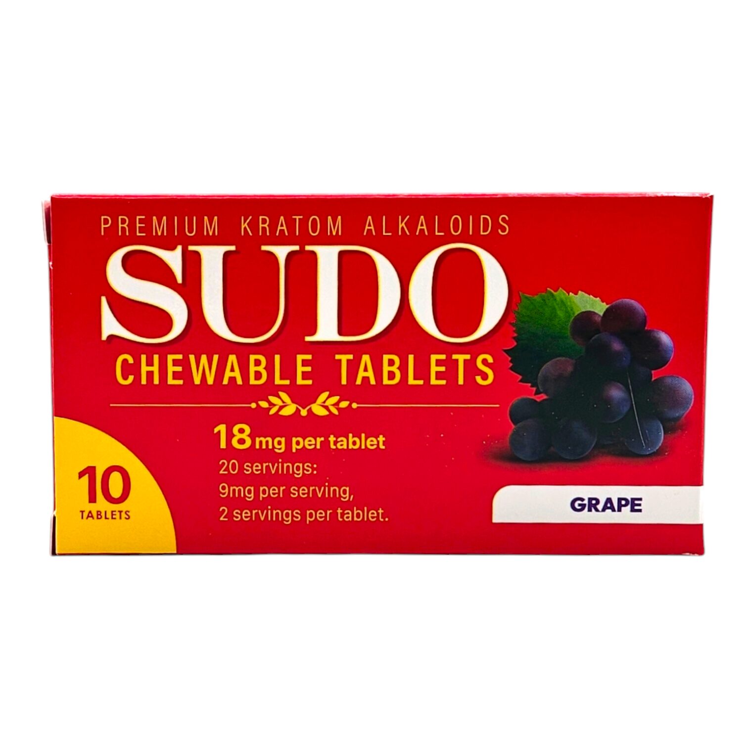 Sudo Kratom Chewable Tablets 18mg 10ct - Image 7