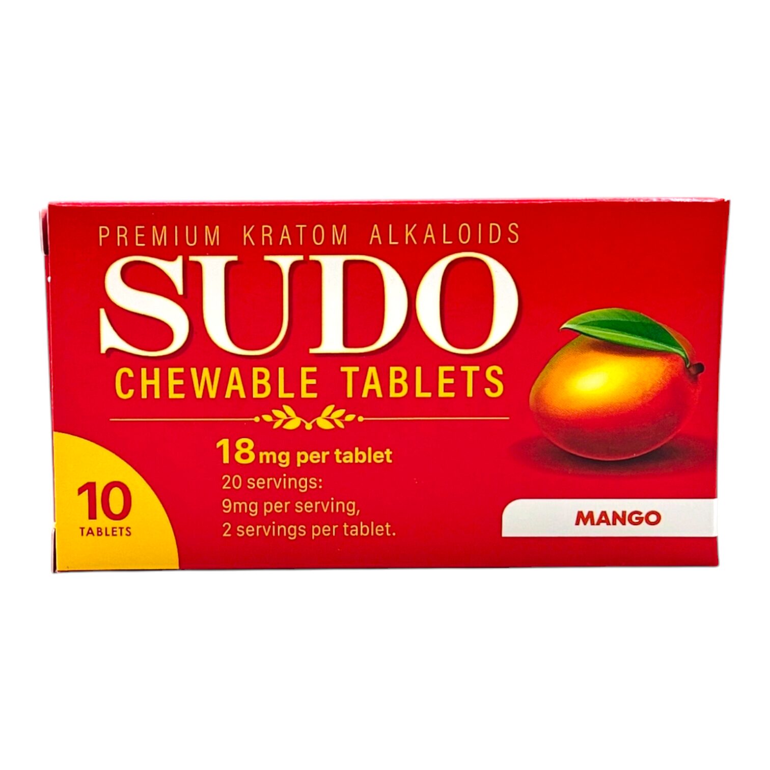 Sudo Kratom Chewable Tablets 18mg 10ct - Image 2