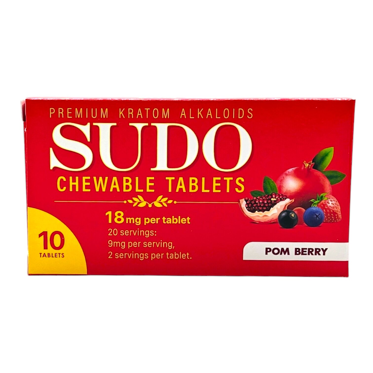 Sudo Kratom Chewable Tablets 18mg 10ct - Image 5