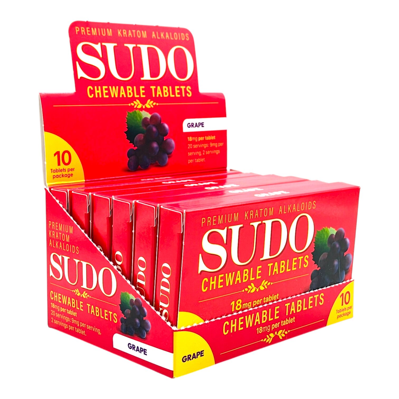 Sudo Kratom Chewable Tablets 18mg 10ct - Image 12