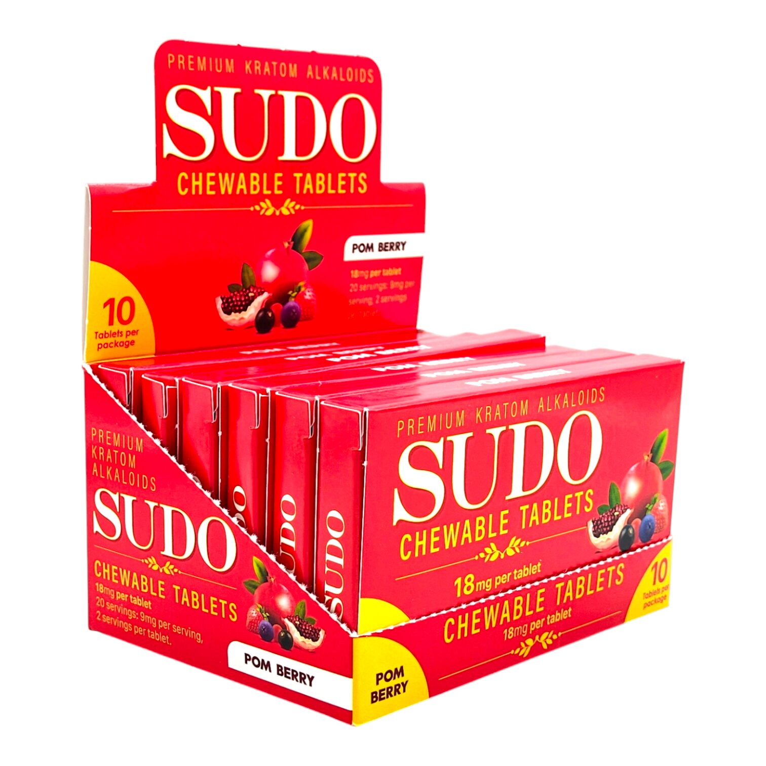 Sudo Kratom Chewable Tablets 18mg 10ct - Image 13