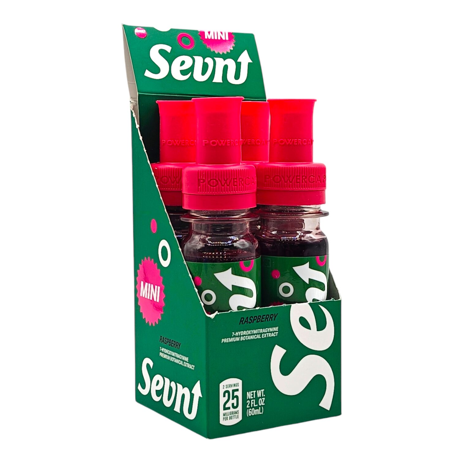 SEVN Mini 7-OH Flavored Shot 25mg 60mL - Image 2