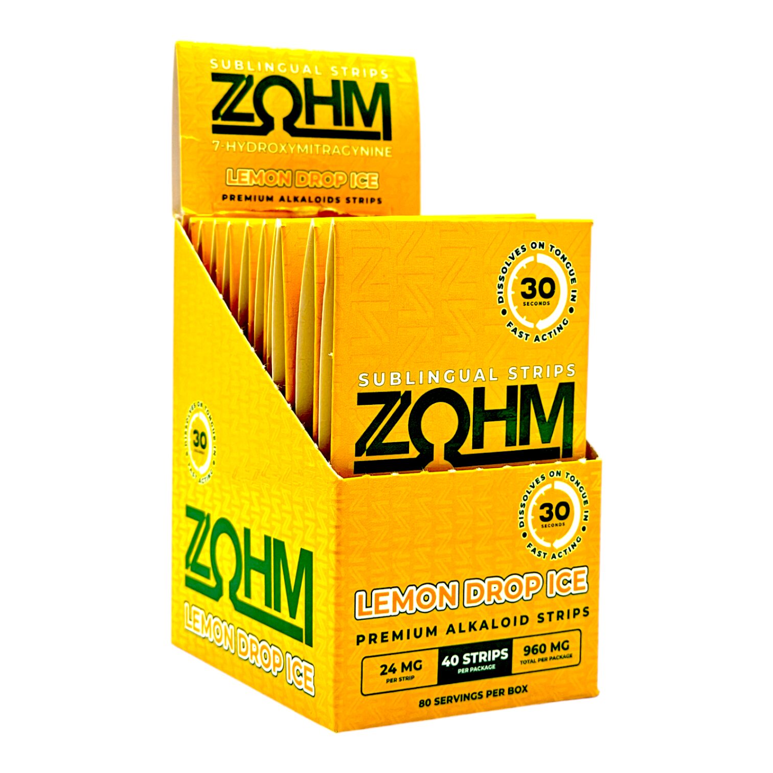 ZOHM 7-OH Sublingual Strips, 96mg - Lemon Drop Ice - Image 4