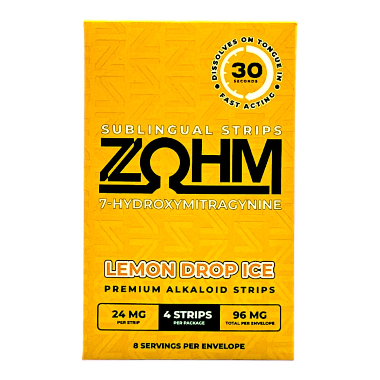 ZOHM 7-OH Sublingual Strips, 96mg - Lemon Drop Ice