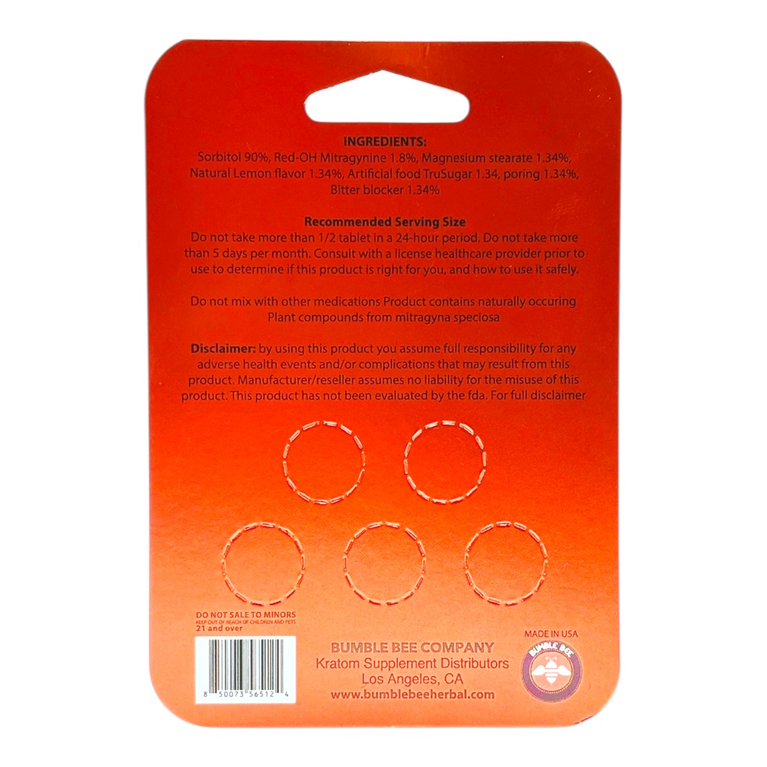 Bumble Bee Buzz Tabz Platinum 7-OH Tablets 40mg - Image 4