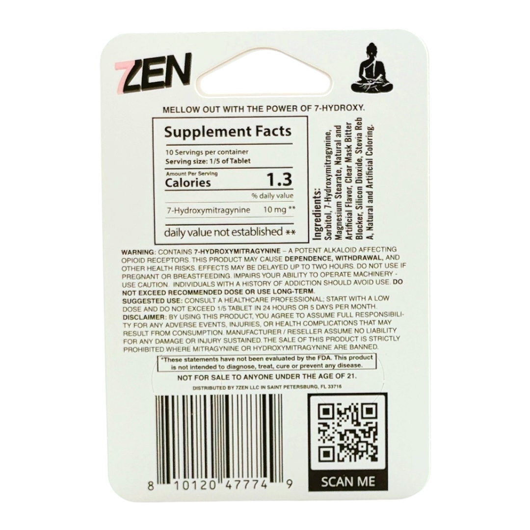 7Zen 7-OH Tablets Lemon Lime Lift 40mg - Image 3