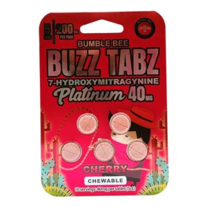 Bumble Bee Buzz Tabz Platinum 7-OH Cherry Tablets 40mg