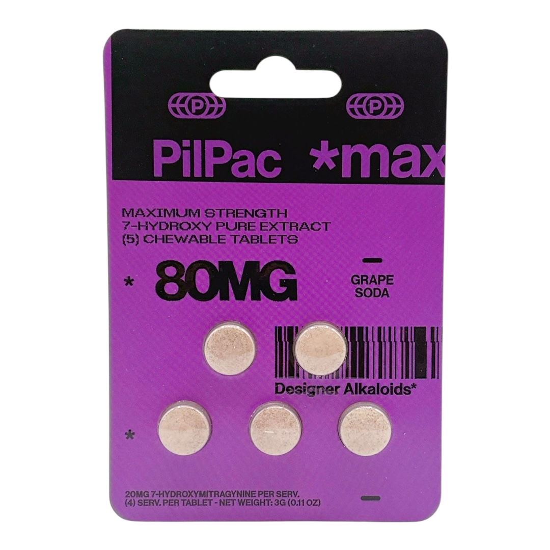 PilPac *Max Designer Alkaloids 7-OH Pure Extract Tablets 80mg x 5ct - Image 6