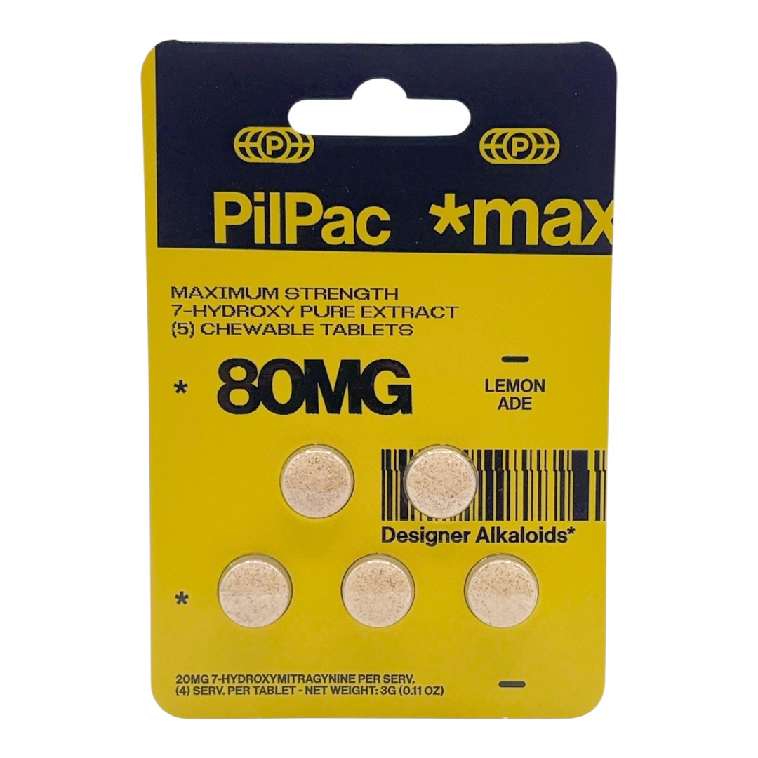 PilPac *Max Designer Alkaloids 7-OH Pure Extract Tablets 80mg x 5ct - Image 2