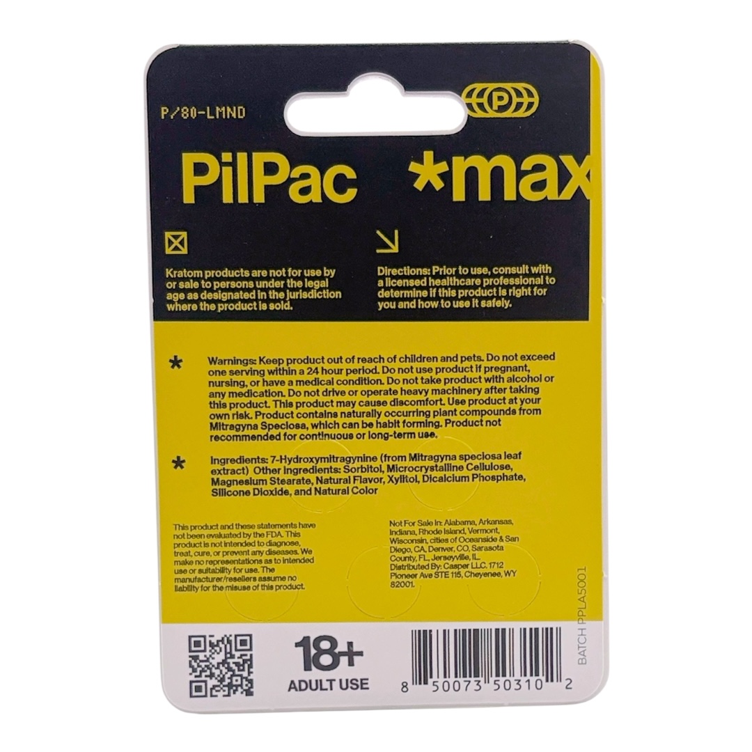PilPac *Max Designer Alkaloids 7-OH Pure Extract Tablets 80mg x 5ct - Image 7