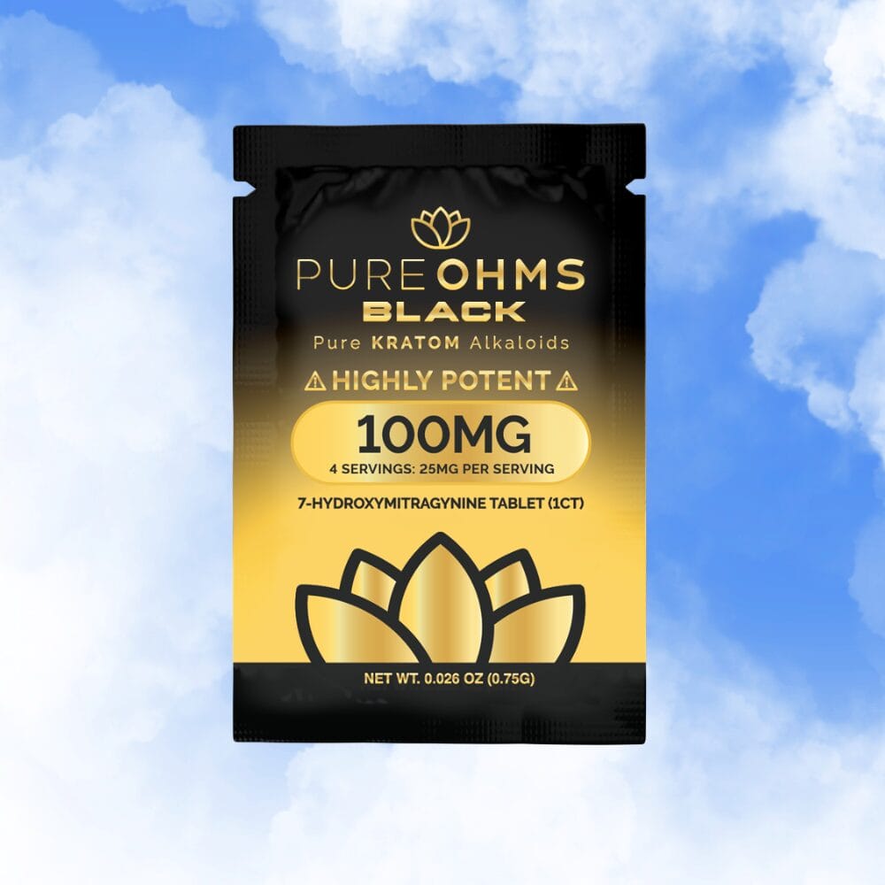 Pure Ohms Black 100MG X 1CT, 7OH Tablet