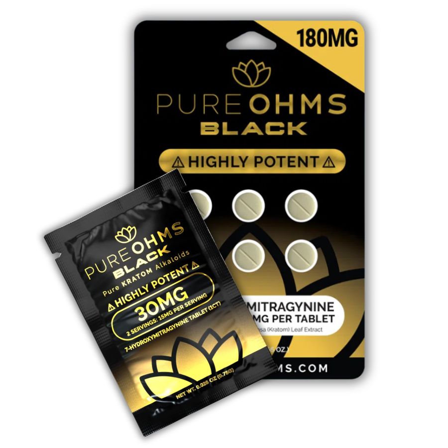 Pure Ohms Black 100MG X 1CT, 7OH Tablet - Image 2