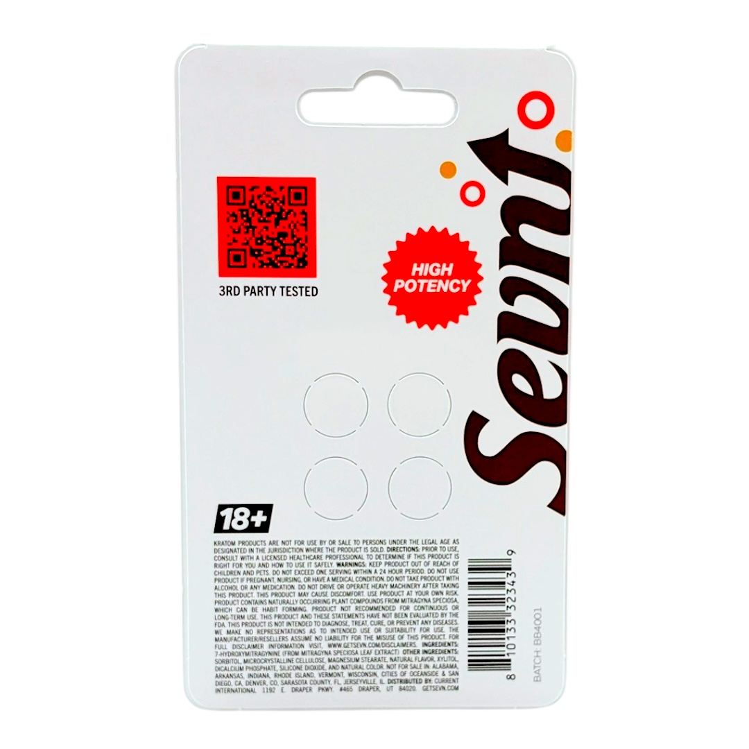 Sevn Ultra Strength 7-OH Flavored Tablets 50mg x 4ct (DEAL BUY 2 GET 1) - Image 3