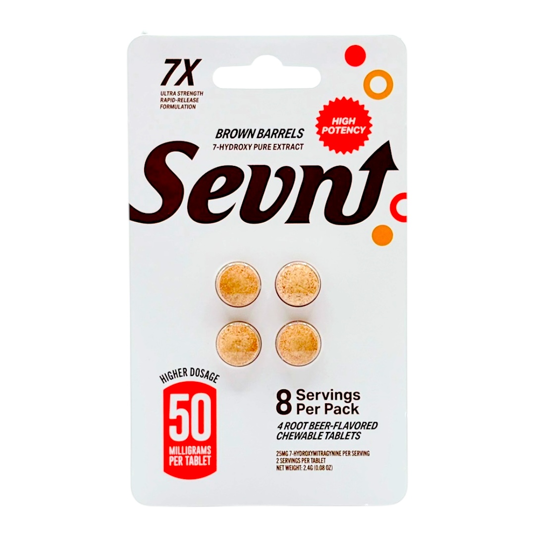 Sevn Ultra Strength 7-OH Flavored Tablets 50mg x 4ct (DEAL BUY 2 GET 1) - Image 2