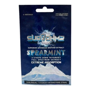 Sub 7 Ohmz 7-OH Kratom Strip Spearmint 20mg