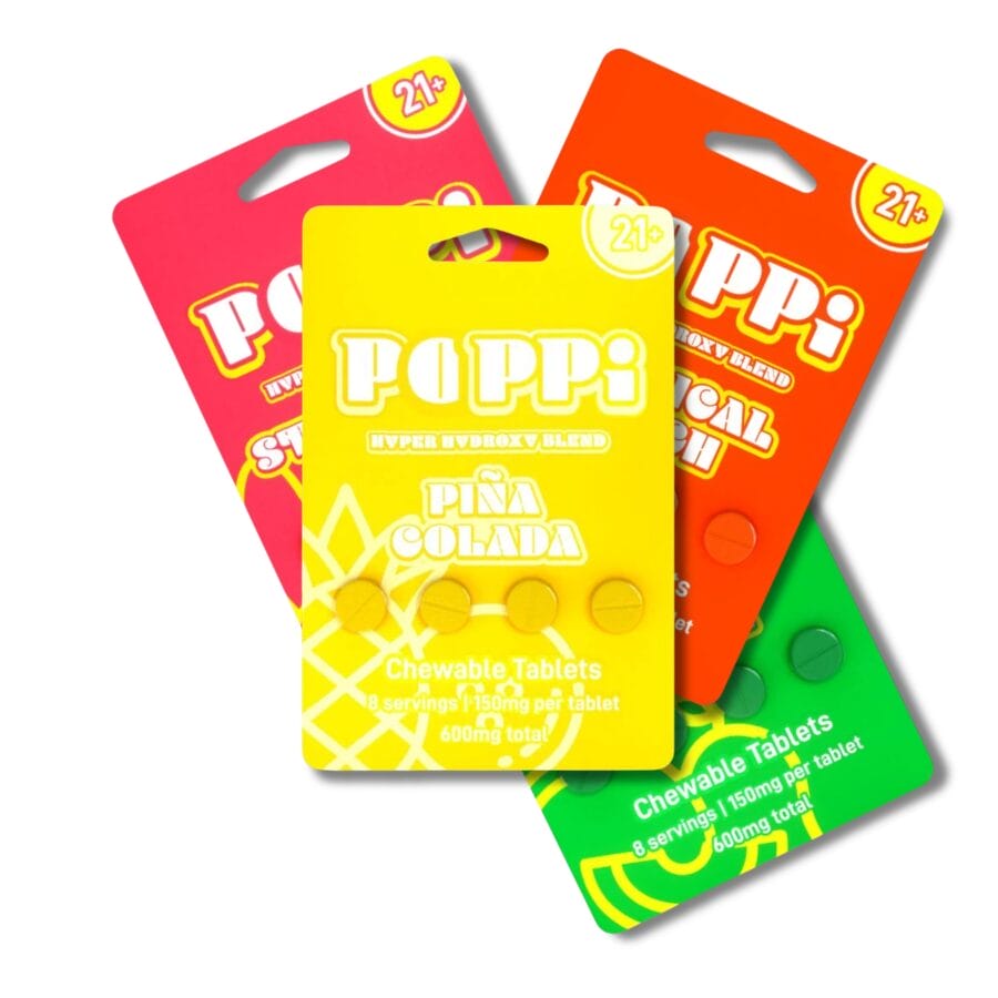 POPPi Hydroxy Chewable Flavored Tablets 150mg